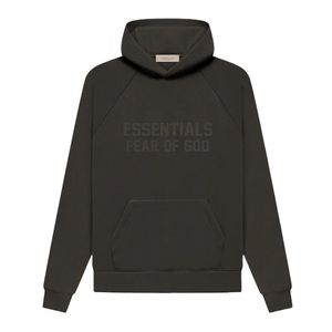 ESSENTIALS FEAR OF GOD Off Black Hoodie